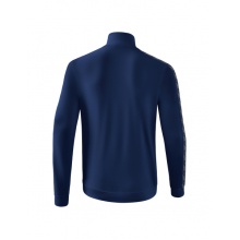 Erima Sportjacke Essential Team Tracktop - bequem, Rippbündchen, Seitentaschen - navyblau/grau Herren